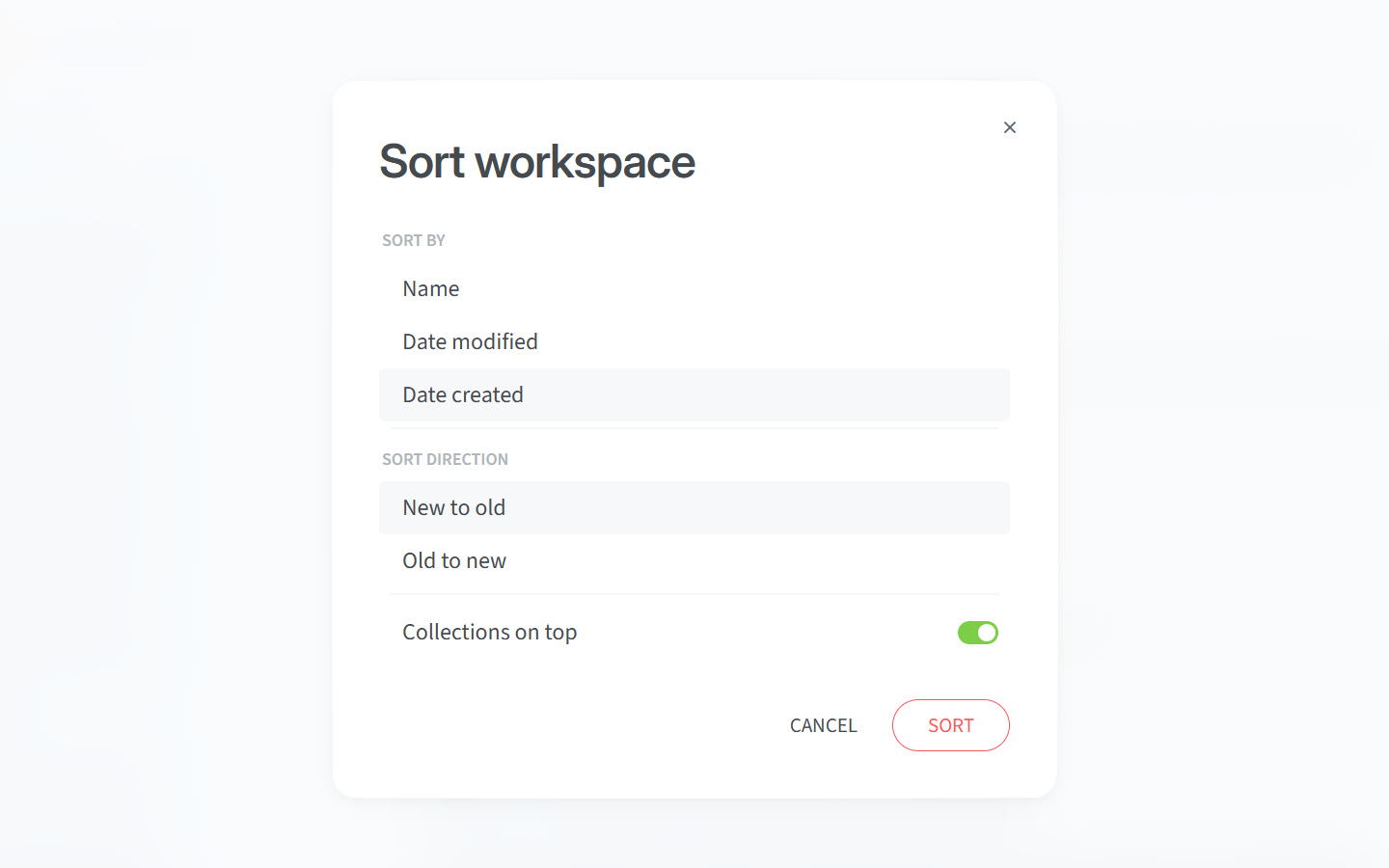 nuclino-sort-workspace
